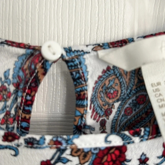 H&M Women's Paisley, Tunic top, Size US 6 - Picture 7 of 8